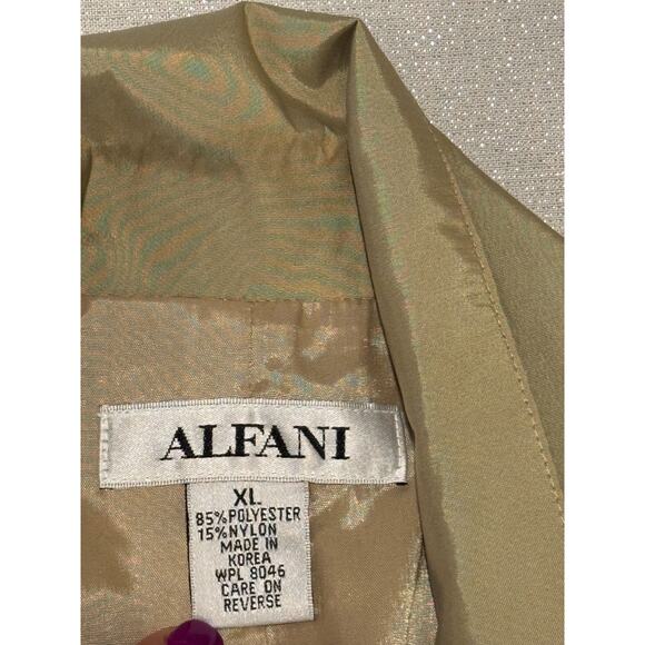 ALFANI Trench Coat Silky Tan Lined Polyester/Nylon - Size XL - Picture 8 of 8